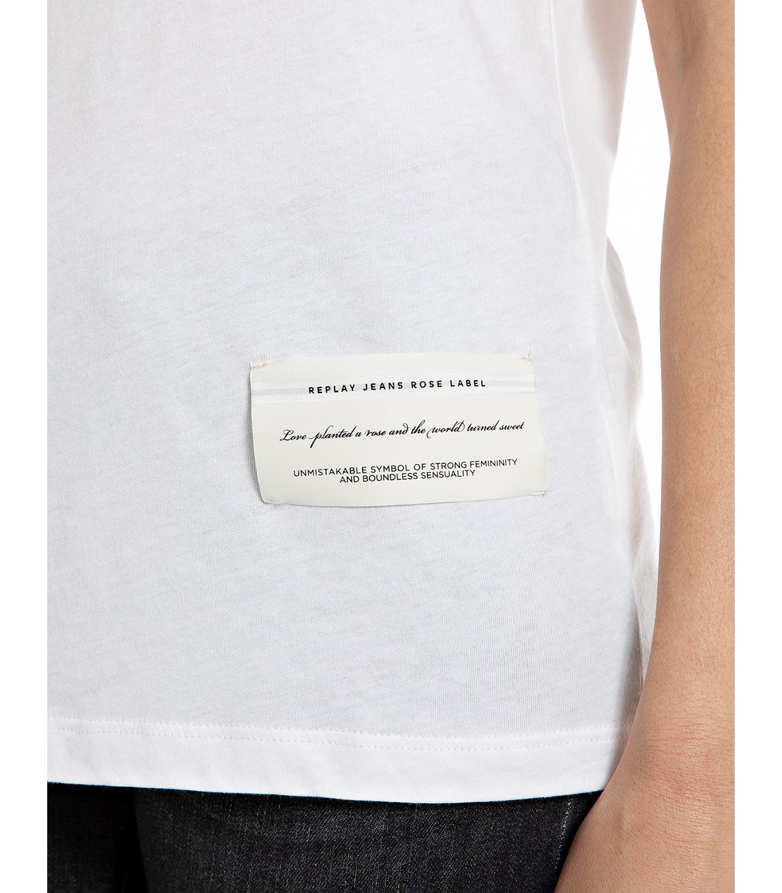 ローズレーベルプリントジャージー T シャツ 詳細画像 ホワイト 5